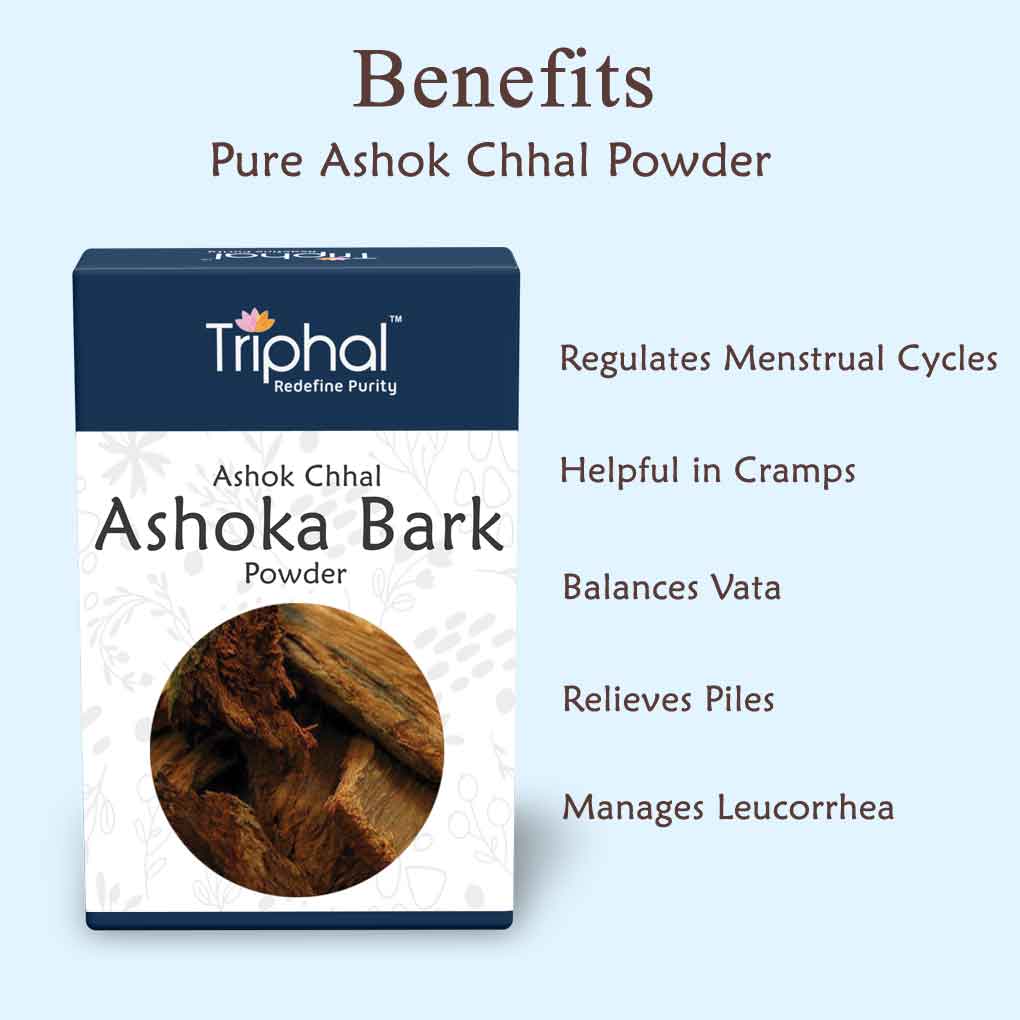 Ashoka Bark Powder - Ashok Chhaal Churna | Pure & Natural