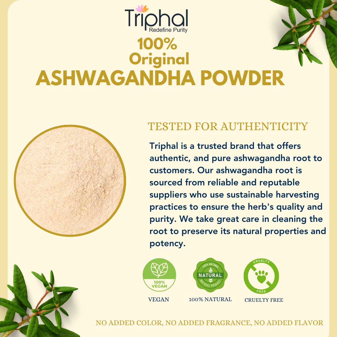 Ashwagandha Powder - Organic & Preservative Free