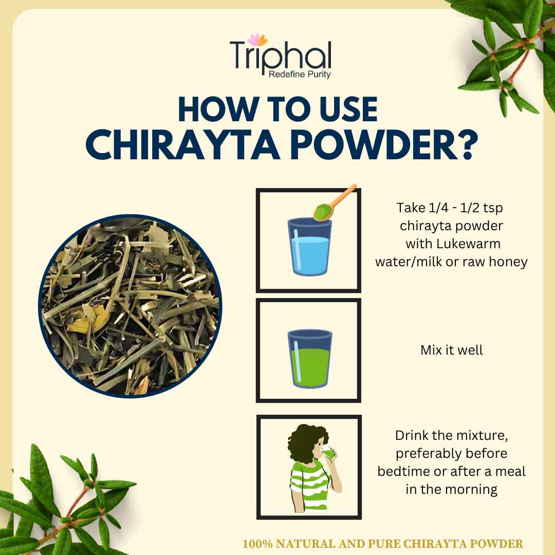 Chirayta Powder - Pure, Organic & Preservative Free Chirata Churna