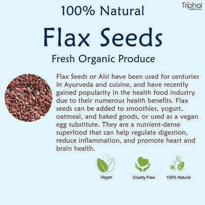 Small brown flax seeds with a nutty aroma, perfect for adding to smoothies and baked goods