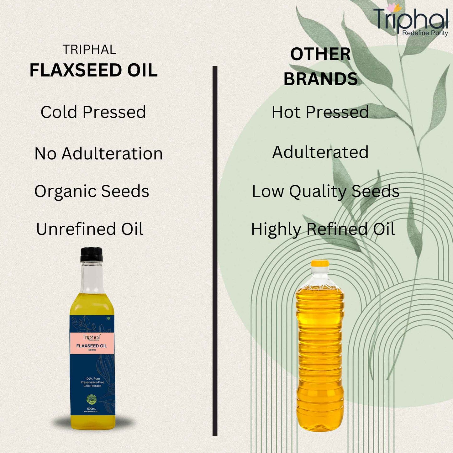 Pure Cold Pressed Flaxseeds / Linseeds Oil | 100% Natural | Edible Alsi Ka Tel
