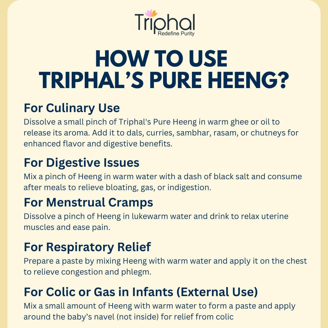 Premium Heeng - Asafoetida | 100% Original Hing | Non-adulterated | Triphal