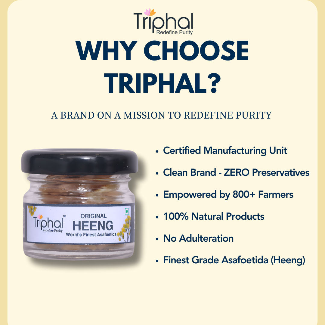 Premium Heeng - Asafoetida | 100% Original Hing | Non-adulterated | Triphal