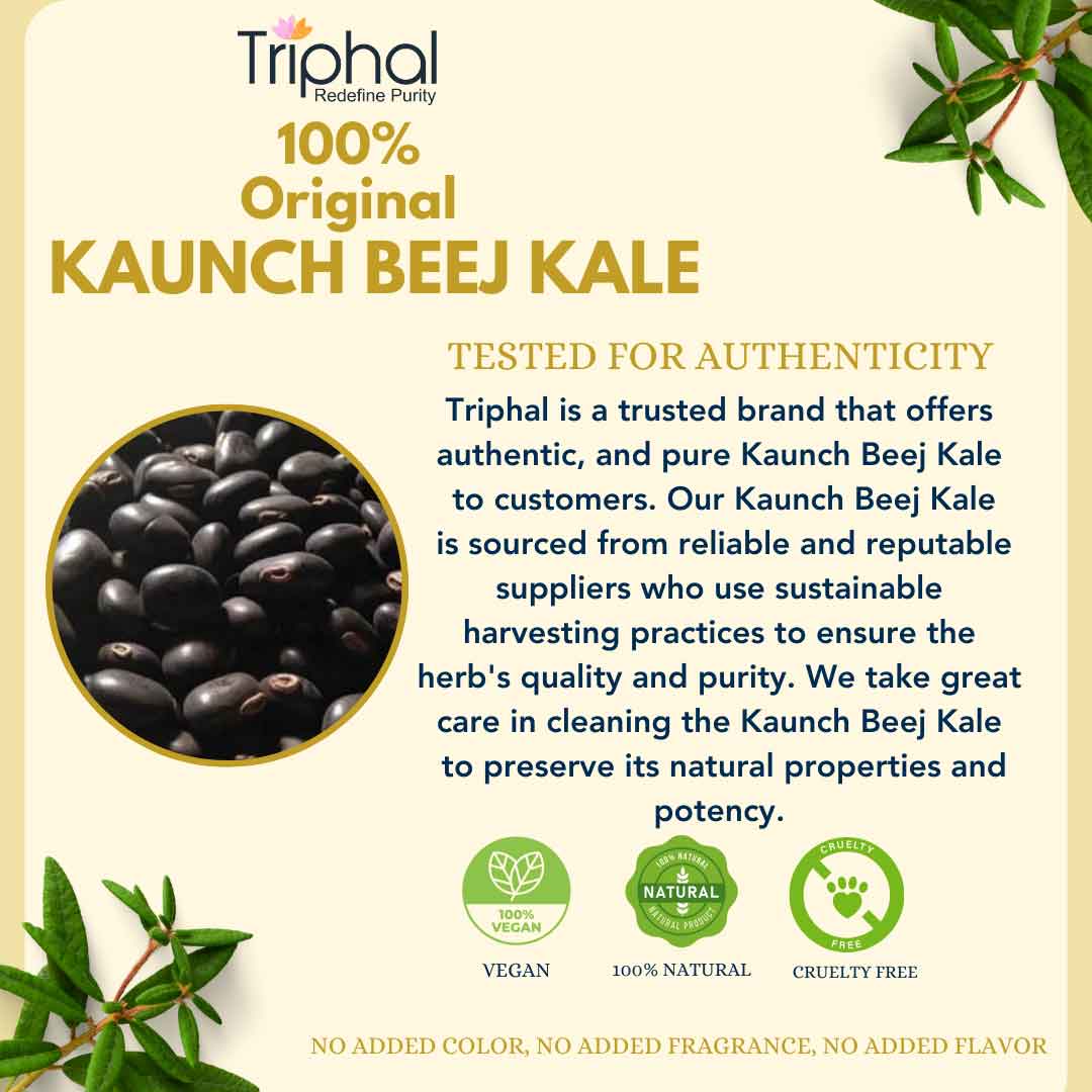 Kaunch Beej Kale – Black Velvet Beans | Premium Quality Seeds | Triphal