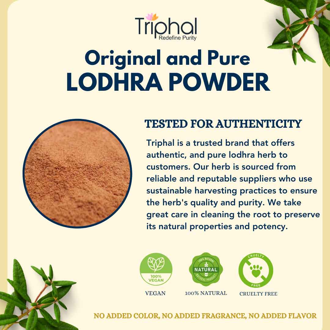 Lodhra Powder - Pure, Organic & Preservative Free Lodh Churna
