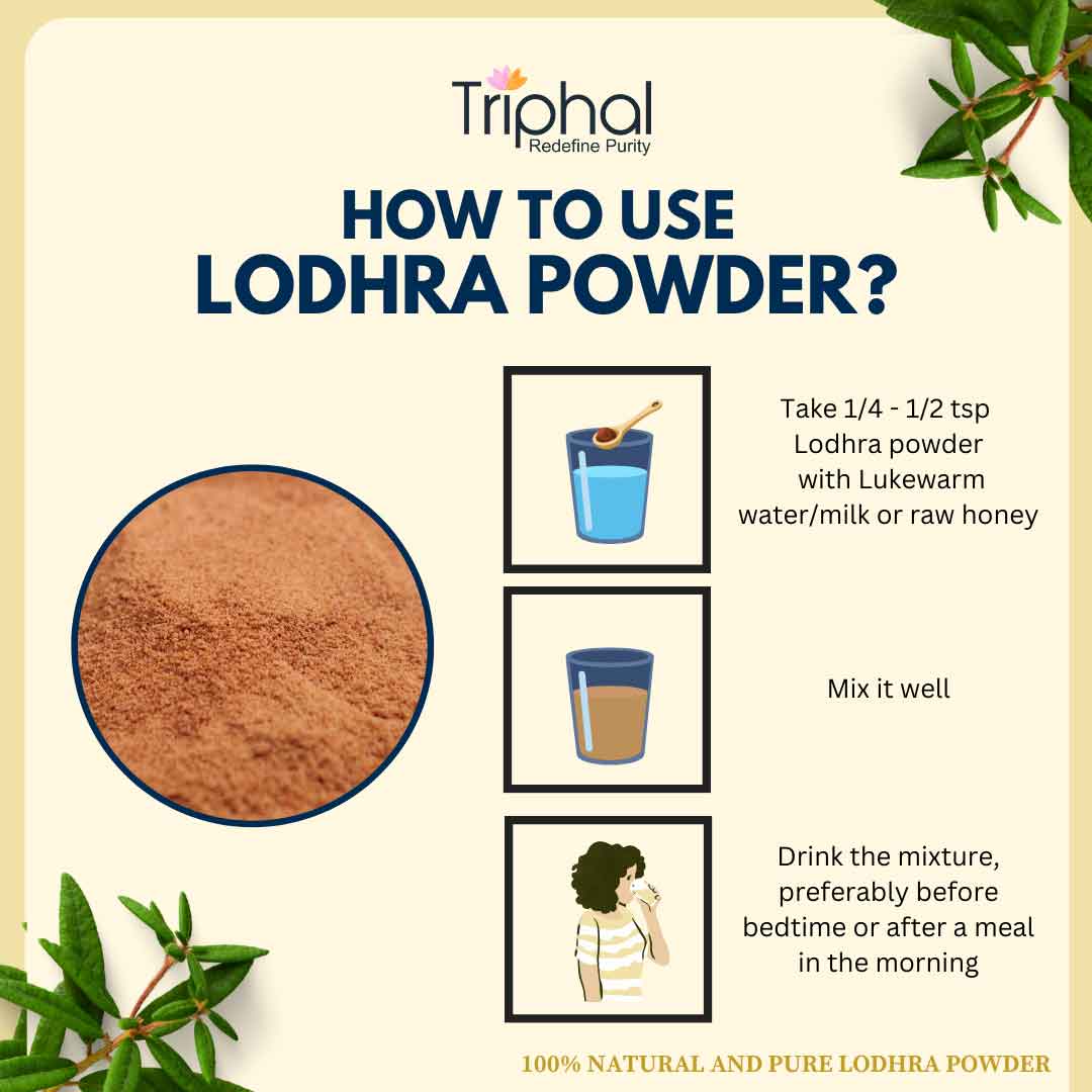 Lodhra Powder - Pure, Organic & Preservative Free Lodh Churna
