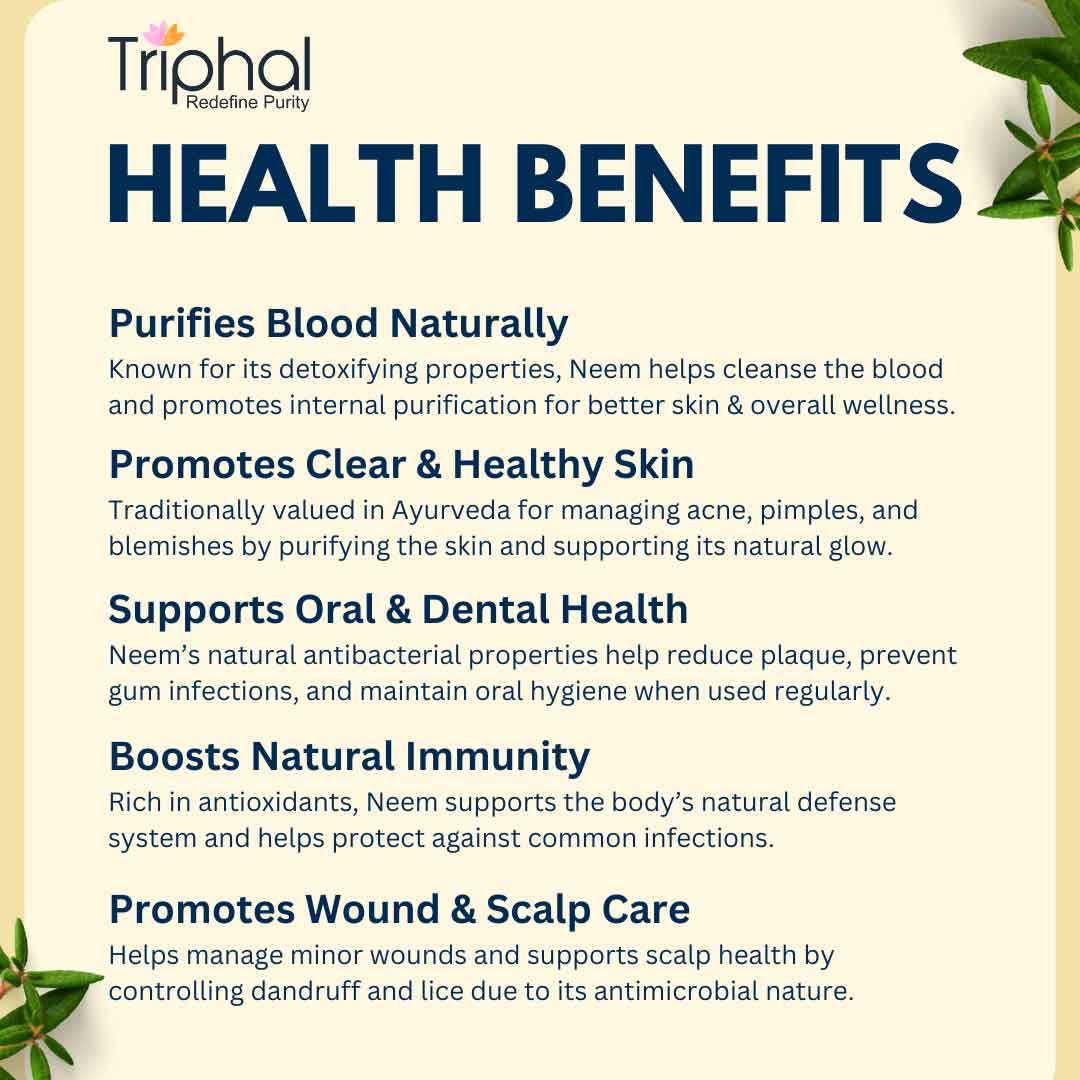 Neem Leaf Powder - Pure and Natural Nim Patta Churna | Triphal