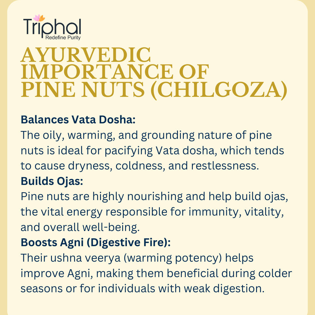 Pine Nuts - Chilgoza | With Shell | Premium Grade | Triphal