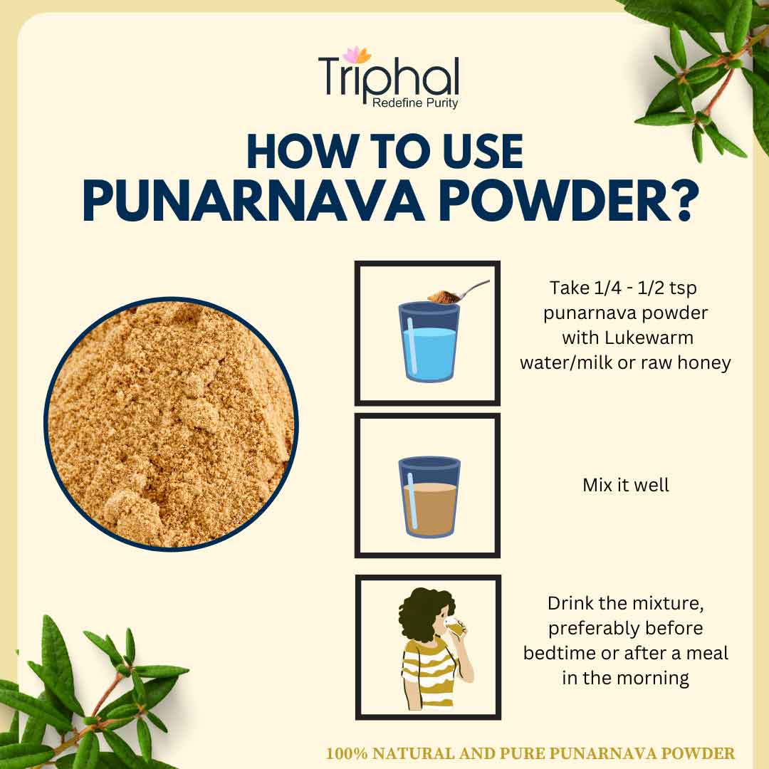 Punarnava Powder - Pure, Organic & Preservative Free Churna