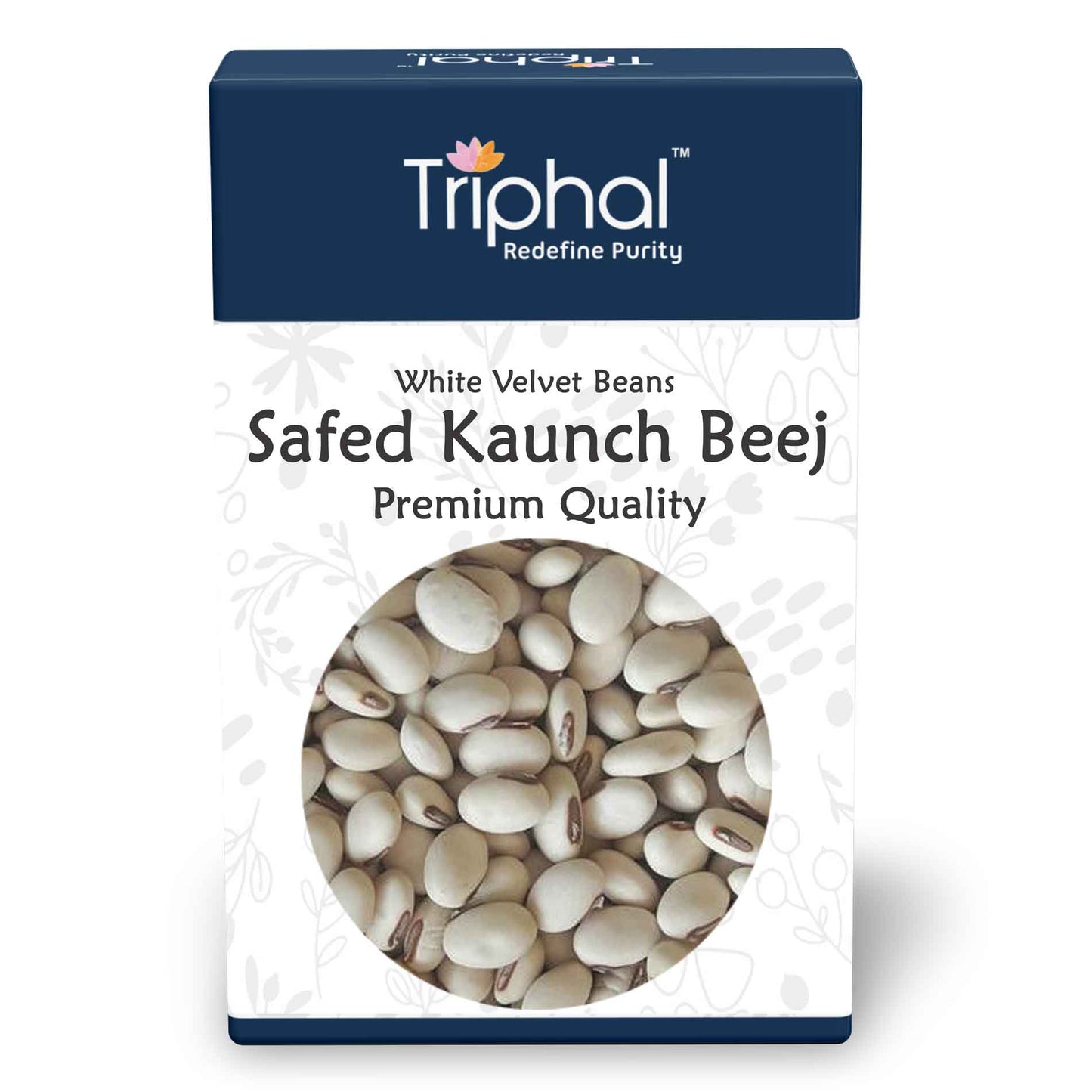 Safed Konch Beej by Triphal - Natural and Organic White velvet beans