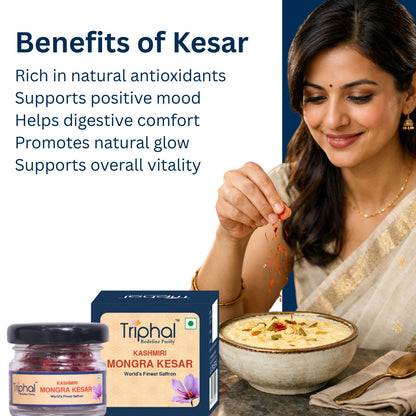 Kesar Kashmiri - Saffron | Original & Pure | Premium Grade | Triphal