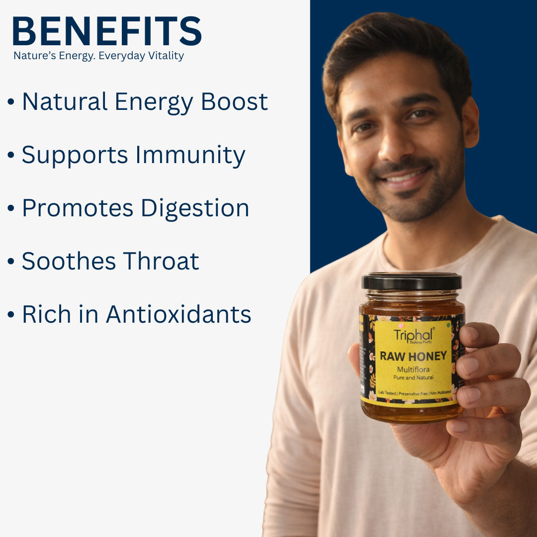 Honey - Raw, Pure and Unflavored, 100% Natural - Triphal