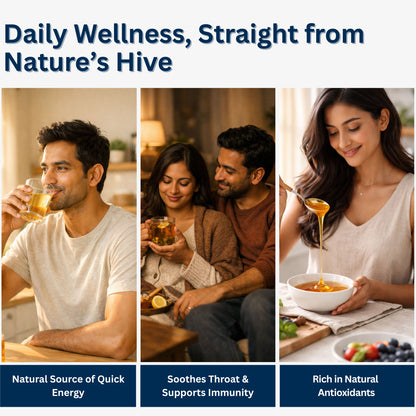 Honey (250g x 2) - Raw, Pure and Unflavored, 100% Natural - Triphal