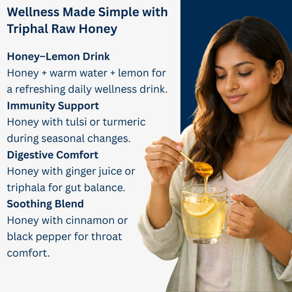 Honey - Raw, Pure and Unflavored, 100% Natural - Triphal