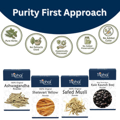 Shakti Plus Combo - Ashwagandha, Shatavari, Safed Musli, Kaunch Beej