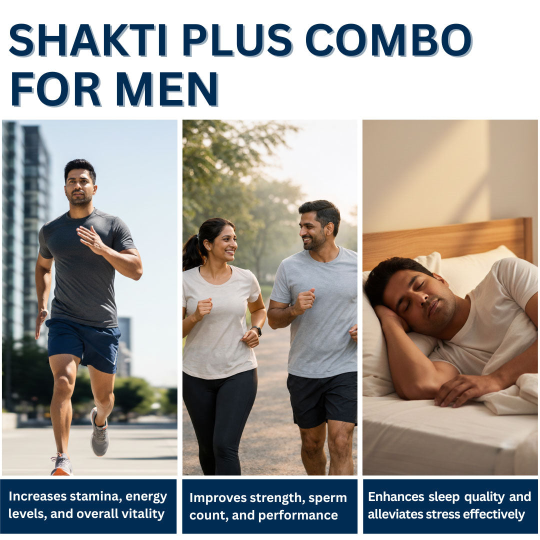 Shakti Plus Combo - Ashwagandha, Shatavari, Safed Musli, Kaunch Beej