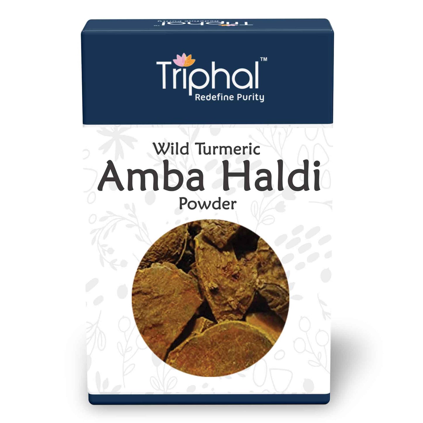 Triphal's Amba Haldi Powder - 100% Pure and Natural Curcuma Amada - Wild Turmeric - Mango Ginger - Aama Haldi