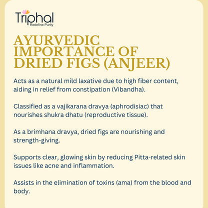 Anjeer - Nutritious Dry Figs for Snacking and Baking - Triphal Anjir