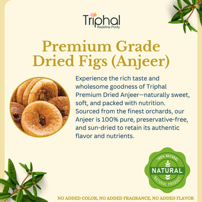 Anjeer - Nutritious Dry Figs for Snacking and Baking - Triphal Anjir