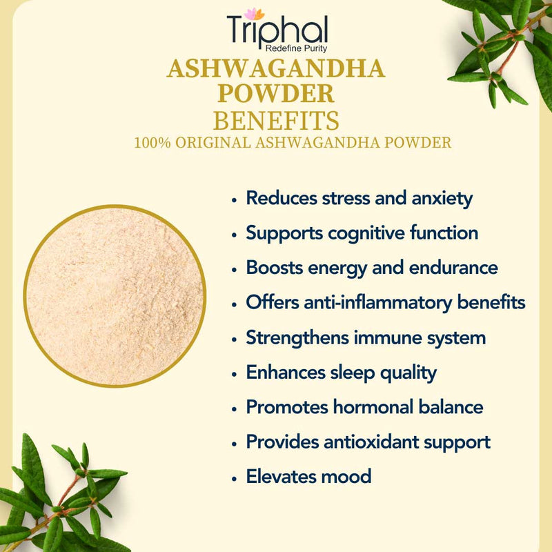 Ashwagandha Powder - Organic & Preservative Free