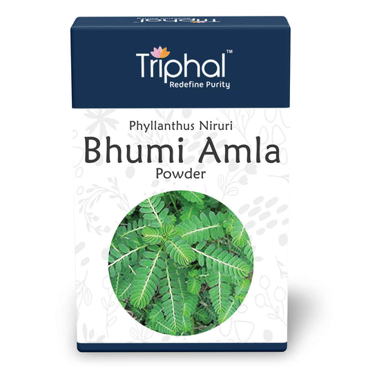 Bhumi Amla Powder - Pure, Natural Bhumyamalaki Churna | Triphal
