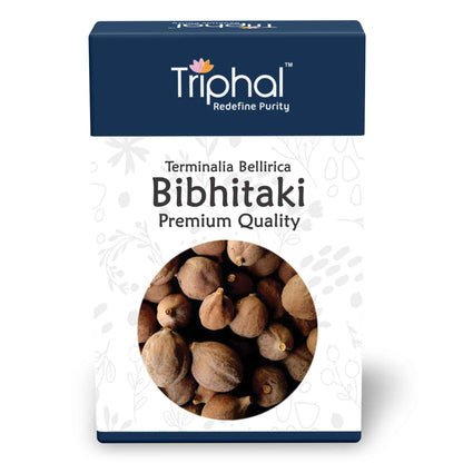 Bibhitaki also known as bahera is a potent herb used for treating indigestion and common cold. Shop now on Triphal.com