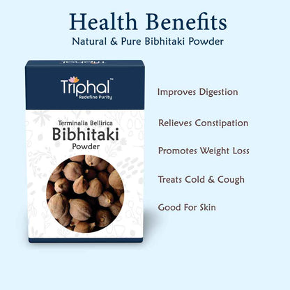 Health benefits of Triphal's Bibhitaki Powder - Natural and Pure