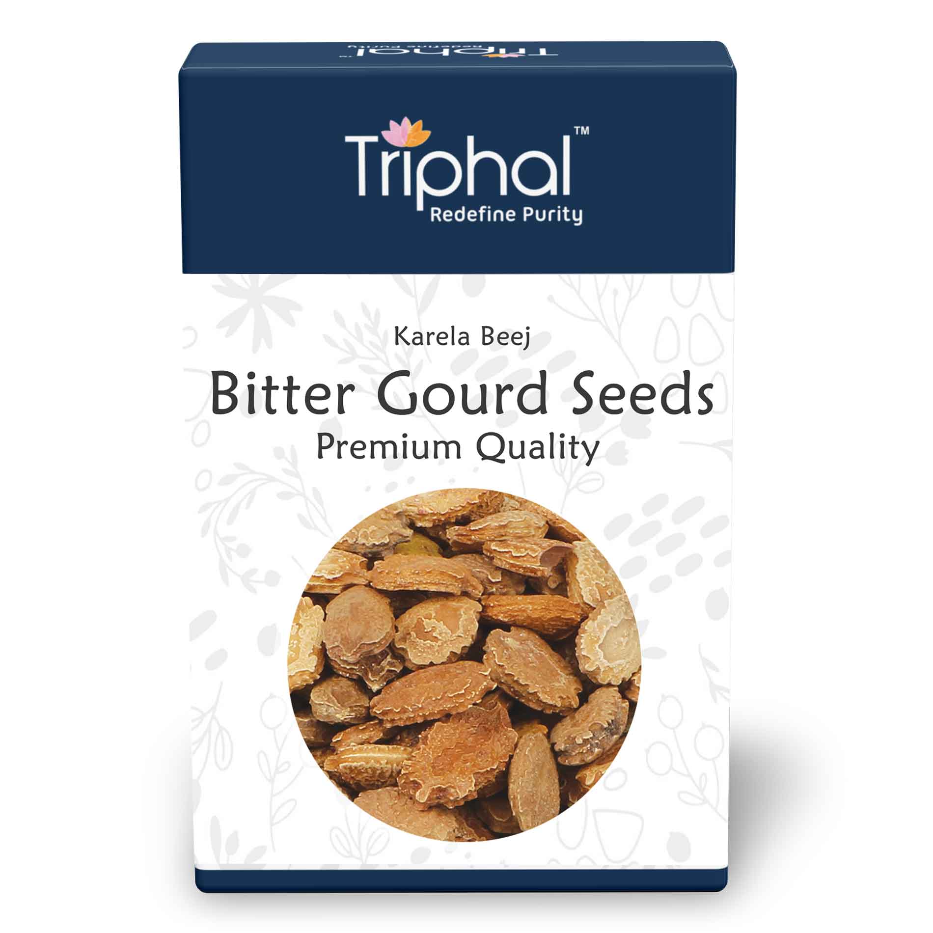Original and Pure Bitter gourd seeds or Karela Beej by Triphal. No Adulteration