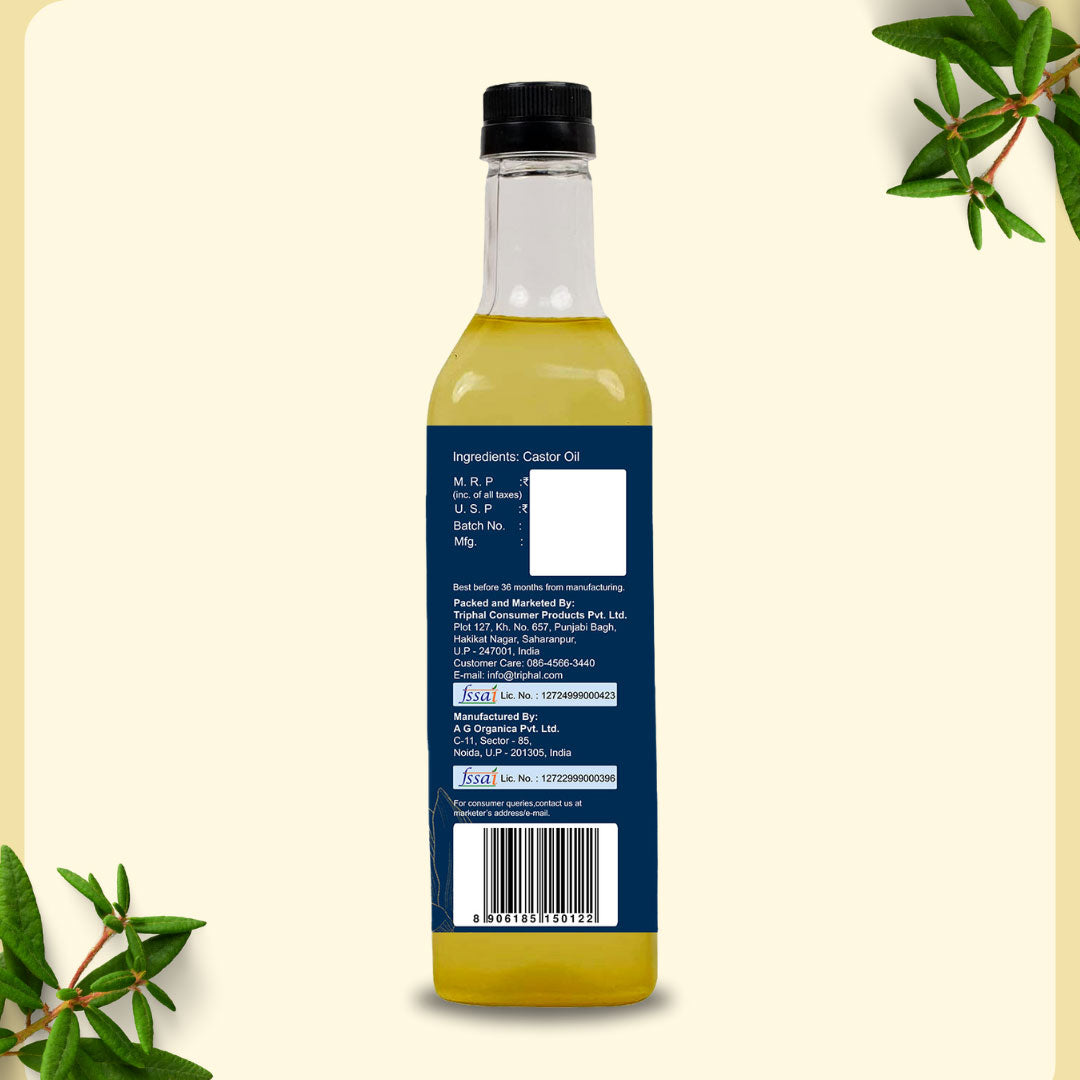 Pure Cold Pressed Castor Oil | 100% Natural | Edible Arandi Ka Tel