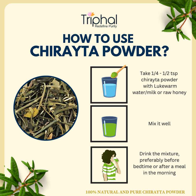 Chirayta Powder - Pure, Organic & Preservative Free Chirata Churna