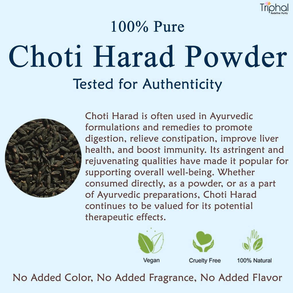 CHoti Harad Powder by Triphal - Original Indian Jadibooti at best price