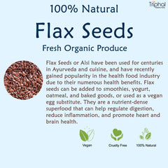 Small brown flax seeds with a nutty aroma, perfect for adding to smoothies and baked goods