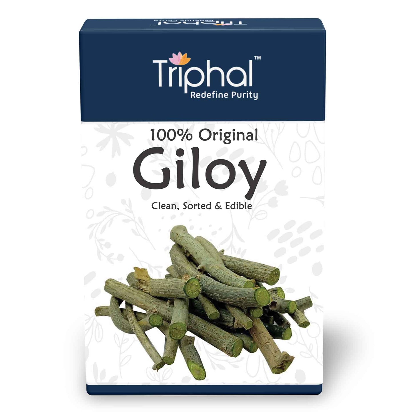 Triphal brand Giloy Box - Tinospora cordifolia - Ayurvedic Herb for well being