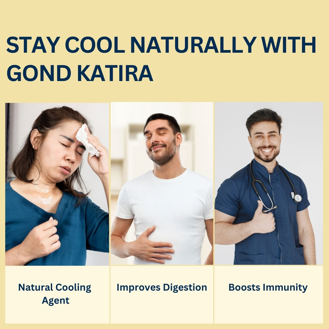 Gond Katira - Tragacanth Gum | Excellent Cooling Properties | Almond Gum | 100% Natural