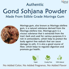 Gond Sohjana Powder by Triphal - pure and natural moringa gum powder