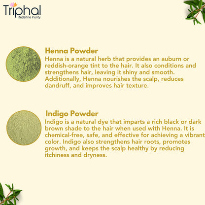 Ayurvedic Hair Color Kit - Henna and Indigo Powder