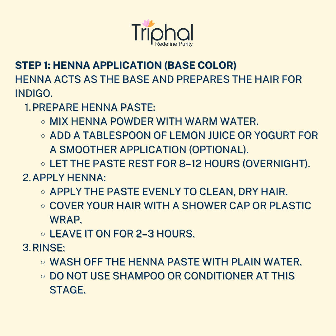 Ayurvedic Hair Color Kit - Henna and Indigo Powder