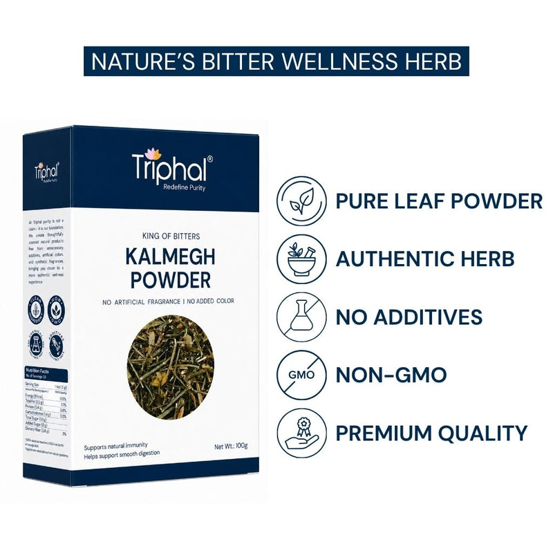 Kalmegh Powder - Pure, Organic & Preservative Free Kalmeg Churna