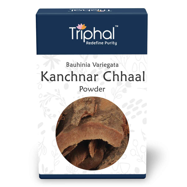 Kanchnar Bark Powder - Kachnar Chal Churn by Triphal is 100% pure and original without any added color, fragrance or preservatives