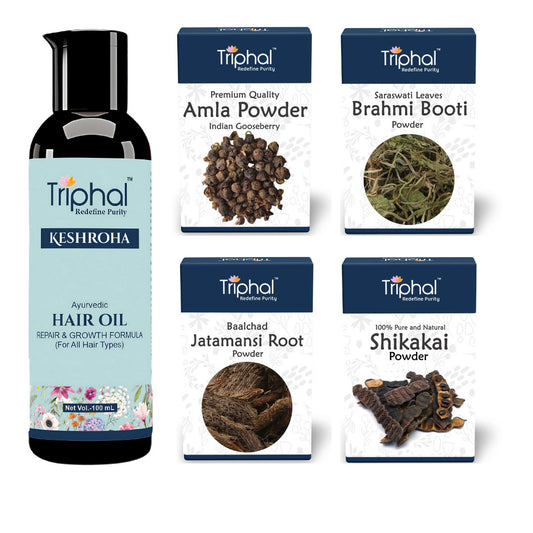 Kesh Sudha Ritual – Ayurvedic Weekly Hair Care Combo