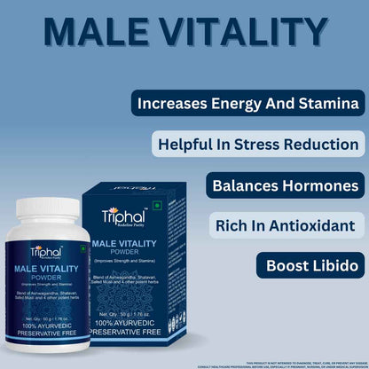 Shilajit (20g) - Male Vitality Powder (50g) | Combo For Men