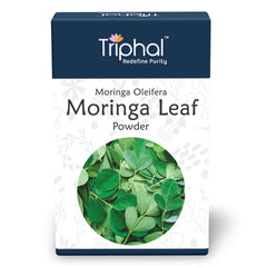 Moringa Leaf Powder - Pure, Organic Sahjan Patta Churna / Drumstick Leaf Powder | Triphal