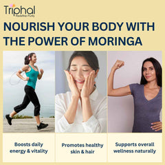 Moringa Leaf Powder - Pure, Organic Sahjan Patta Churna / Drumstick Leaf Powder | Triphal