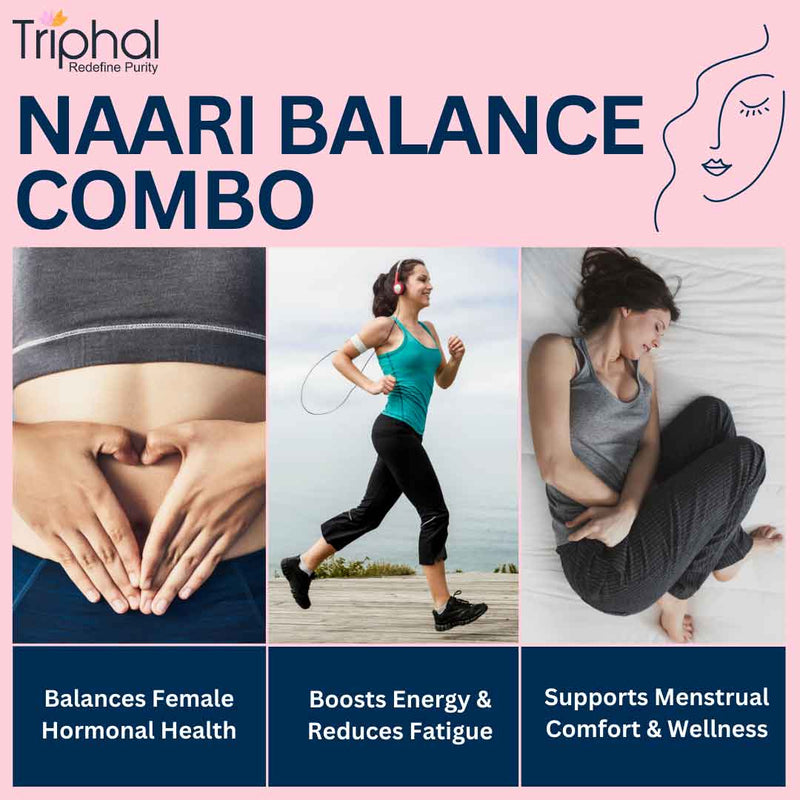 Naari Balance Combo - Shatavari, Ashoka, Lodhra & Ashwagandha
