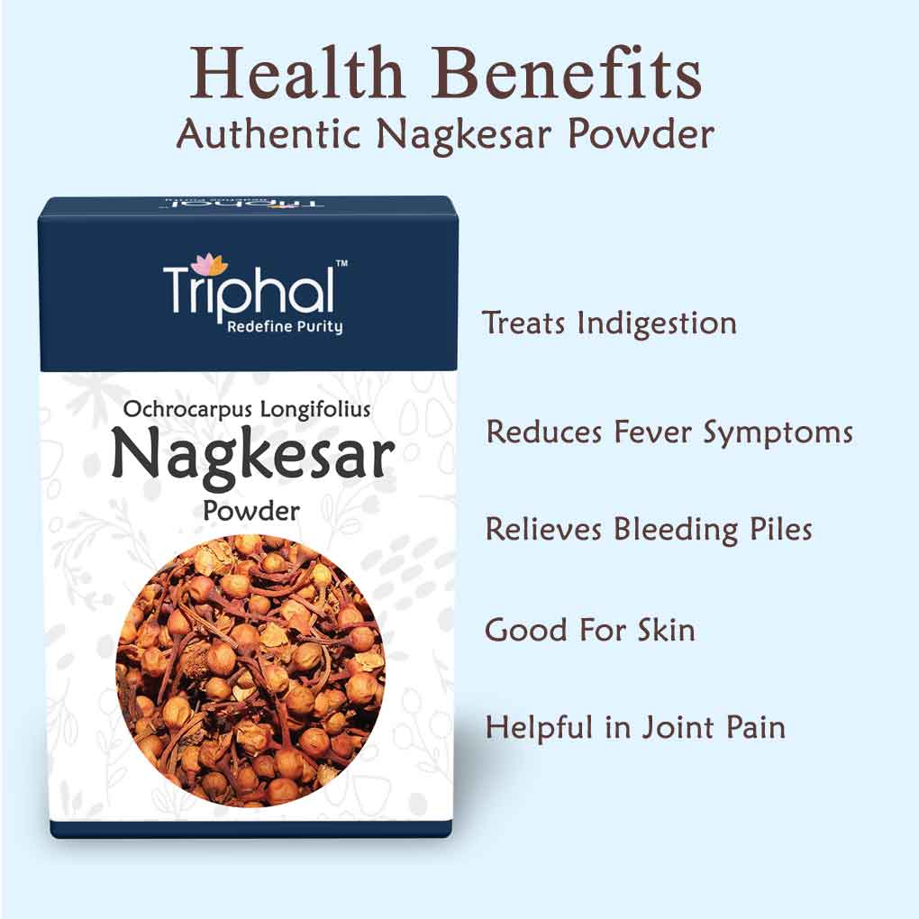 Experience the full potential of Nagkesar with Triphal's premium quality powder, packaged in a hygienic environment for maximum safety and freshness