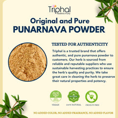 Punarnava Powder - Pure, Organic & Preservative Free Churna