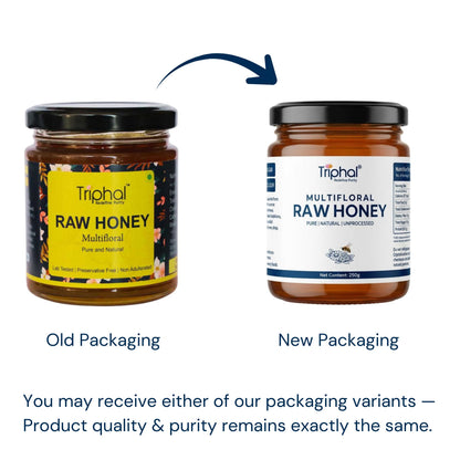 Honey - Raw, Pure and Unflavored, 100% Natural - Triphal