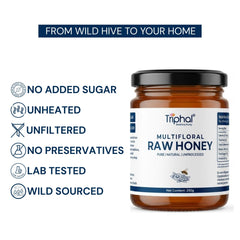 Honey - Raw, Pure and Unflavored, 100% Natural - Triphal