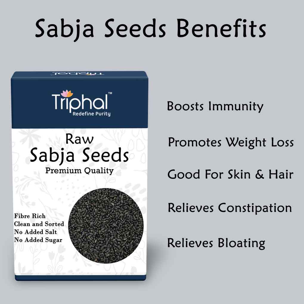 Sabja Seeds - Basil Seeds | Edible Grade | Clean and Sorted – Triphal