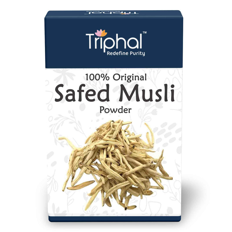 Pure and Original Safed Musli Powder or SHwet Moosli CHurna - No Added Color, No Added Flavor, No Added Preservatives.